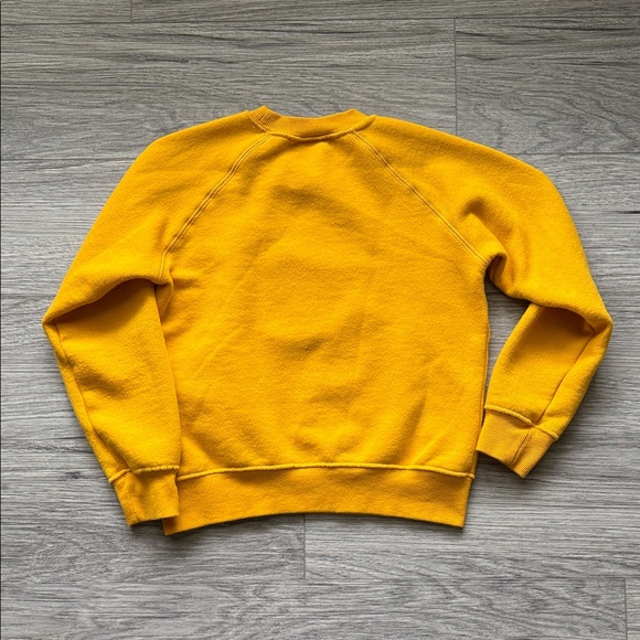 Disney Yellow Mickey Mouse Sweatshirt Size 7/8 - Picture 3 of 5